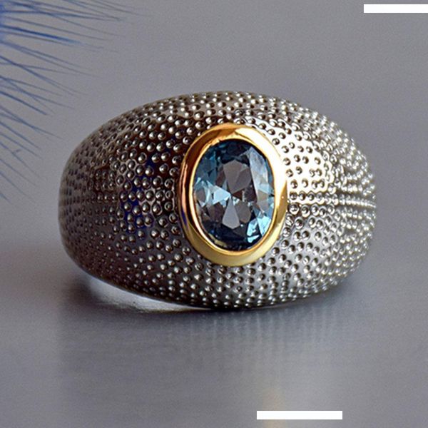 

punk gun black ring для женщин меди ювелирных изделий овального синего crsytal lady wide rings 2 тона ювелирного, Golden;silver