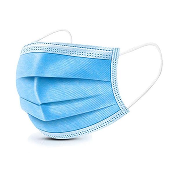 

disposable face mask respirator mask face anti antiviral 3 layer breathable gas dust masks in stock quick delivery, Black