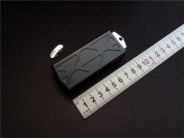 

Exocet Автоматический нож High-End качества алюминиевый CNC Stonewash D2 лезвия Wallet нож Дайте титановый сплав нож подвеска новый стиль 5.6"
