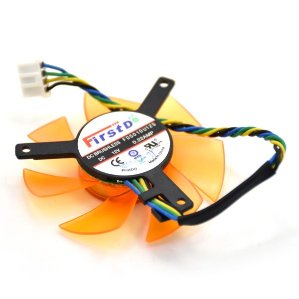 

firstd 47мм pld05010s12h fd5010u12s 4pin вентилятор охлаждения замена для zotac 9400gt 9500g hd4650 hd3650 graphics card cooler вентиляторы