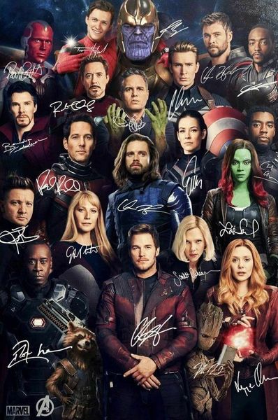 2019 Avengers Endgame Signed Movie 2019 Art Silk Print Poster 24x36inch60x90cm 083 From Chuy8988 1093 Dhgatecom