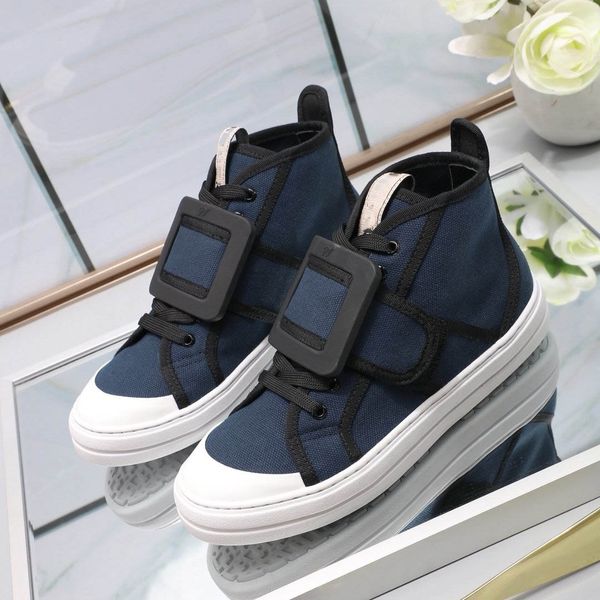

fashion designer lady sports shoes lightweight fashion personality match hiking canvas shoes high-shoes cowboy boots, Black