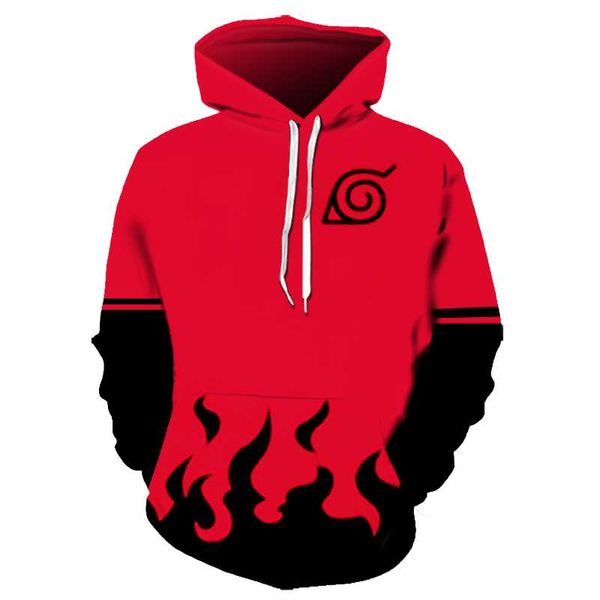 

2019anime collectie naruto 3d gedrukt sweatshirt jongens trainingspak sasuke kakashi gedrukt hoodies mannen vrouwen mode hooded, Black
