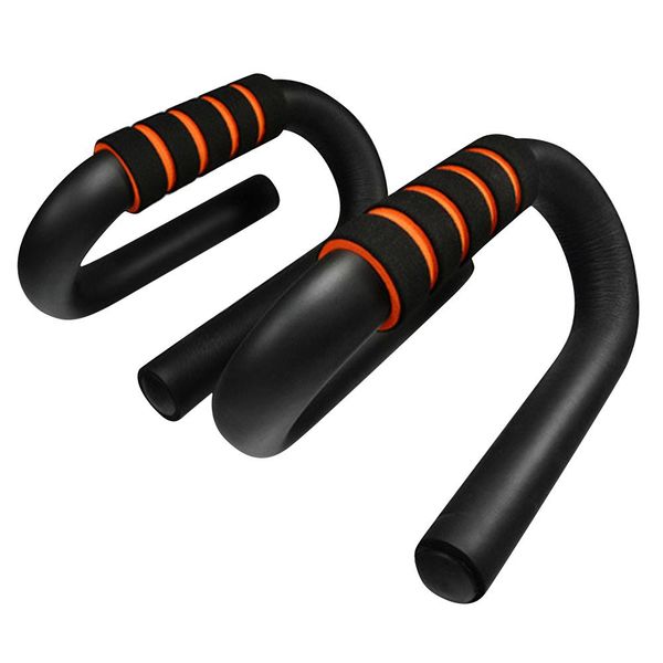 

one pair s-shaped push-up rack non-slip bars stands support brackets home muscle workout exercise fitness equipment tools 4