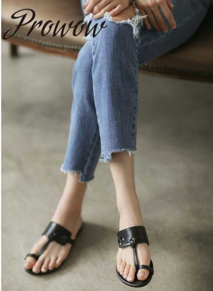

prowow 2020 new fashion women's shoes women's shoes with thin open toe, Black