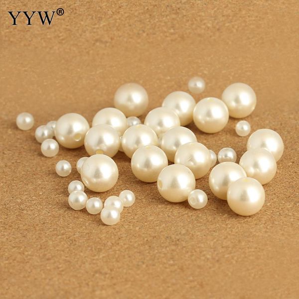 

100pcs/bag beige jewelry beads sieraden maken multiple kinds size for diy necklace bracelet jewelry making smooth round beads, Silver