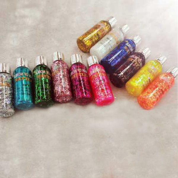 

iman дворянских высокого уровня внешнего блеск волосы гель для глаз тень несколько приложений продукта 12 цвета лента щетки блестящих и проч