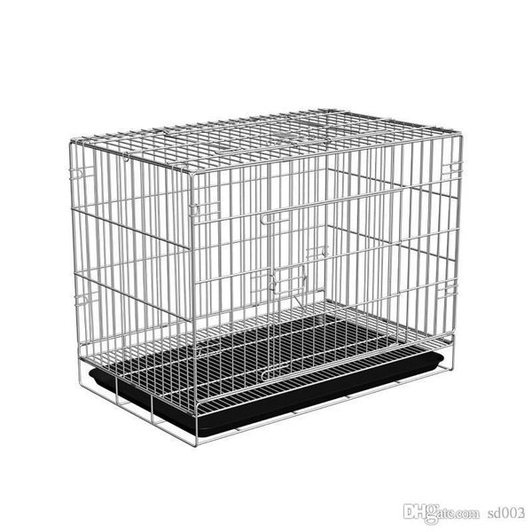 

practical coarse wire pet cage thickening foldable small dog carrier useful iron cages sturdy and durable 30hy zz