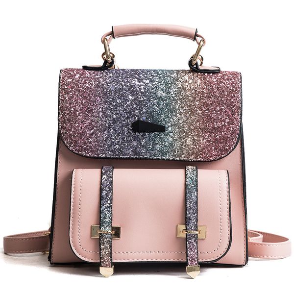 

women backpack female 2019 new fashion student backbag korean sequin travel bag trend backpacks for teenage girls school bags