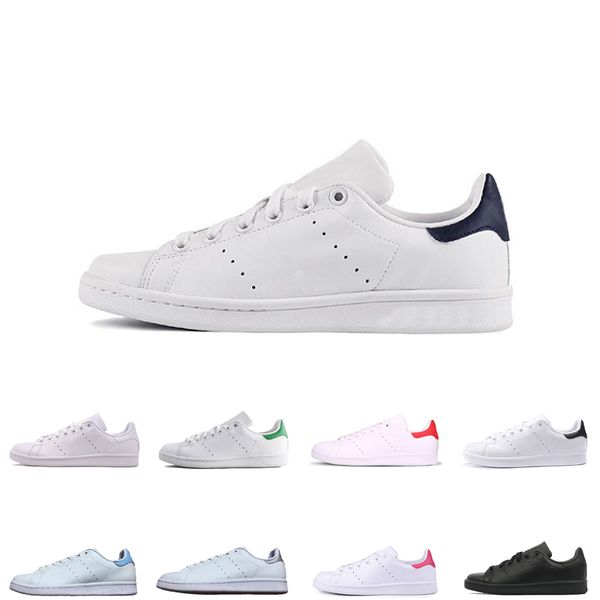 

Designer stan shoes fashion smith casual shoes white black green blue pink leather men women sports sneakers size 36-45