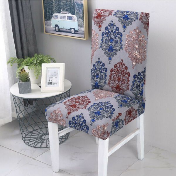 

1x Floral Dining Room Wedding Banquet Party Chair Covers Washable Stretch Seat Chair Cover Decor