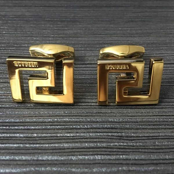 

Luxury men wedding hirt cufflink for ilver golden copper tamping cuff button with fa hion man metal cuff link gift