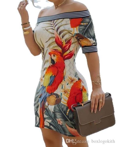 

designer women party dresses flora printed autumn club slim half sleeved slash neck bodycon dresses fashion women dresses, White;black