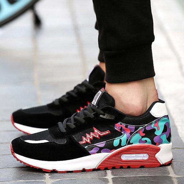 

men breathable running shoes running sport athletic casual breathable mesh sneakers zapatillas mujer plataforma#g35