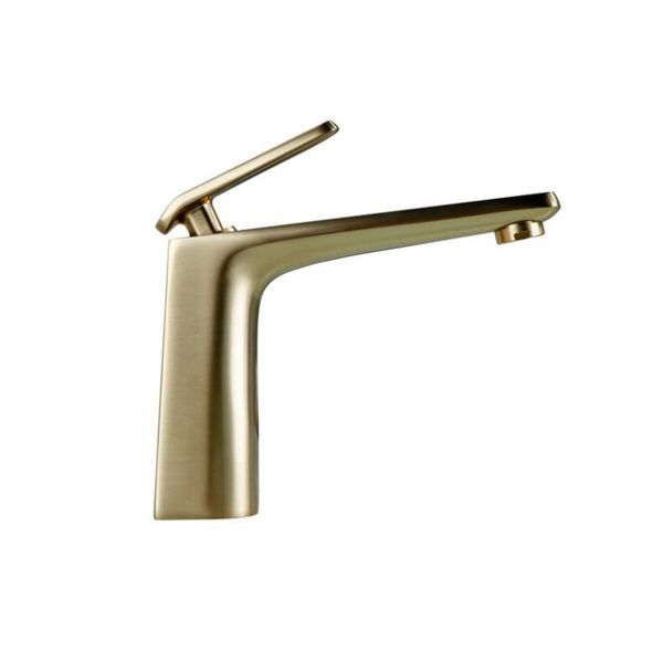 

brush brass finished basin faucet and cold water sink mixer tap bathroom single lever basin mixer solid brass construction