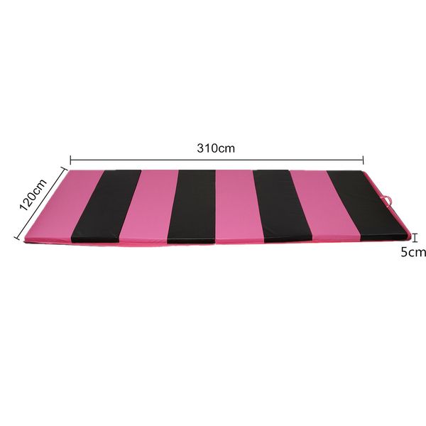 

300*120*5cm pvc gymnastic mat gym folding panel exercise yoga mat stretching fitness tumbling pad outdoor camping damp proof mat