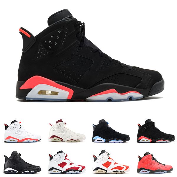 

2019 6 6s mens basketball shoes man unc black cat infrared sports blue maroon olympic alternate hare oreo angry bull sports sneakers