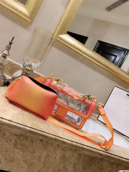 

women designer purses handbags 2019 spring summer fashion CF jely PVC lucency bags good quality luxury crossbody messenger shoulder bags