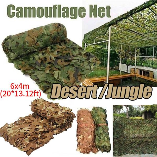 

tents and shelters 4mx6m hunting camouflage nets woodland army training camo netting car covers tent shade camping sun shelter