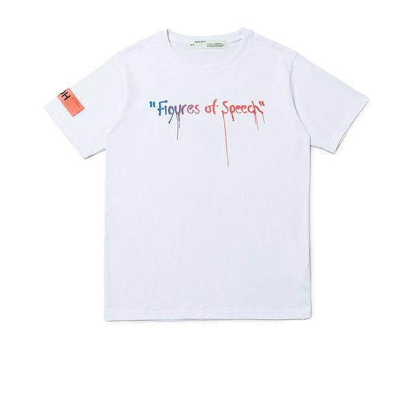 

20ss arrow religious paintings print t shirt men women off couple summer casual street t-shirt designer white t shirt, White;black