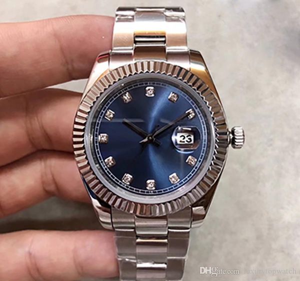

2020 sale automatic mechanical mens watch sapphire mirror date series m126331 stainless steel watch, Slivery;brown