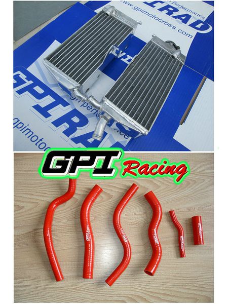 

aluminum radiator & red hose for cr125r/cr125 1990-1997 91 92 93 94 95 96