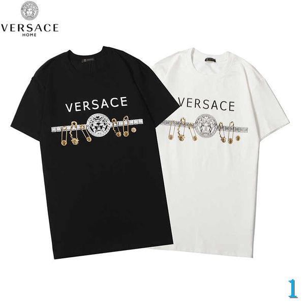 

men's shirt designer t-shirt summer casual breathable luxury short sleeve letter printing fashion brand clothing size s-2xl1, White;black