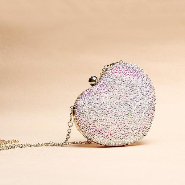 

angel colour seven manual rhinestone lady quality wind chain diagonal single heart of shoulder peach bag dinner send opponent take v970702