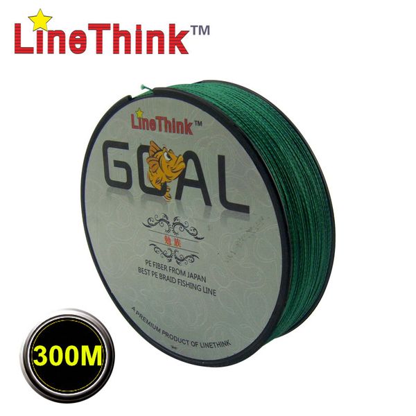 

300m brand linethink goal japan multifilament pe braided fishing line 6lb-120lb ing