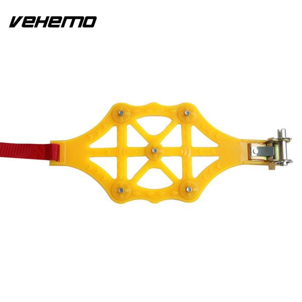 

yellow universal durable anti-skid chains accessories truck suv climbing mud ground emergency snow chain easy installation