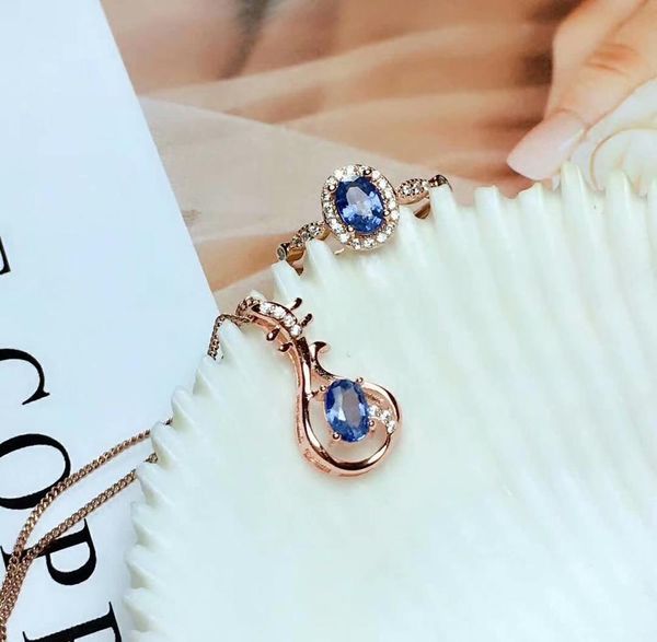 

shilovem 925 sterling silver real natural sapphire rings pendants fine jewelry women wedding open send necklace mtz0406932agl, Black