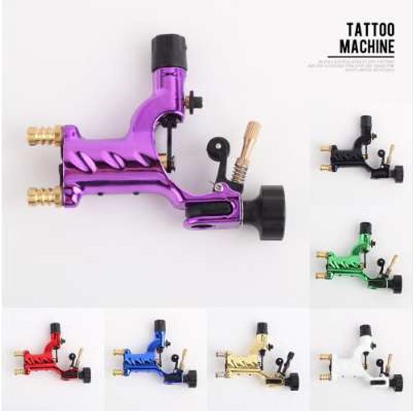 Yilong Dragonfly Ротационная татуировка Машина Tattoo Shater Lister 7 Цветов Ассорти Тату наборы для пистолета для артистов