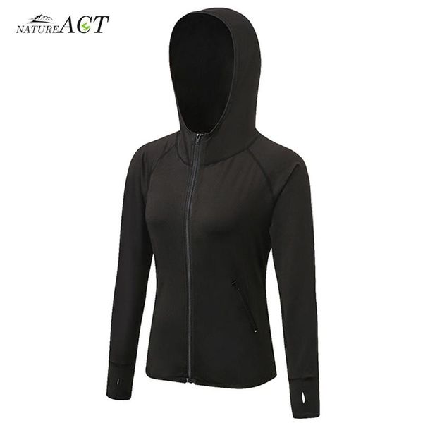 

женская фитнес-куртка осень-зима color matching cap yoga training running zipper sports quick-drying jacket, White;black
