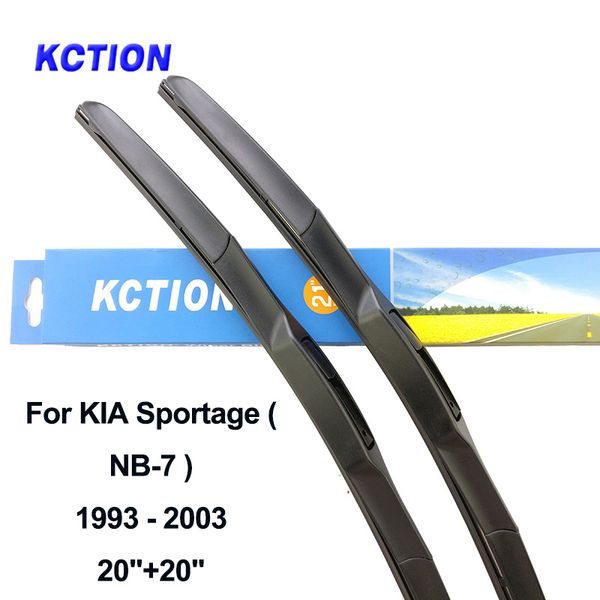 

windshield hybrid front wiper blade for kia sportage nb-7 km sl ql windscreen rear wiper natural rubber car accessories fit hook