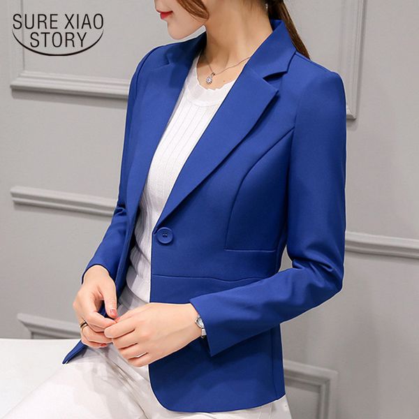 

abrigos mujer invierno 2019 long sleeve jacket women formal slim office work outwear coat women cardigan jacket 1340 90, Black;brown
