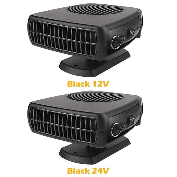 

12v/24v car bus truck heater vehicle dual use air cooler windscreen demister defroster portable universal electric heating fan