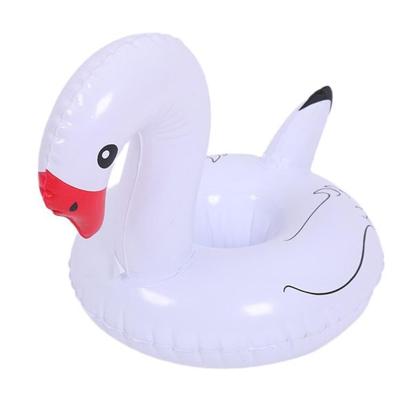 

casual animal shape inflatable water 30g cup holder black, pink, white swimming