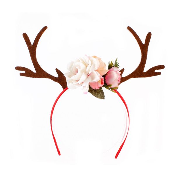 

christmas antlers ear headband hair hoop party kids children hair band gifts