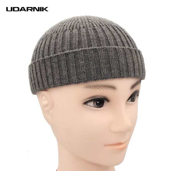 

мужчины трикотажного hat beanie skullcap sailor cap манжета урожай ретро без полой моды черного серого синего нового 904-896 mx191109, Blue;gray