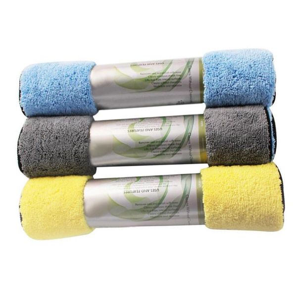 

3pcs 30x40cm car wash towel microfiber car auto care wash drying polish towel cleaning cloth sale