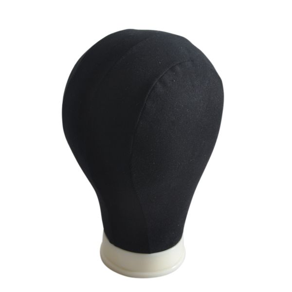 

21inch/22icnh/23inch/24inch/25inch black training mannequin head canvas block head for hair extension lace wigs making