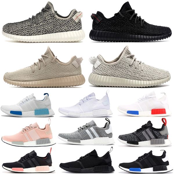 

2020 mens womens running shoes nmd r1 primek oreo triple black white gum kanye v1 turtle dove oxford tan stylist sneakers 36-46