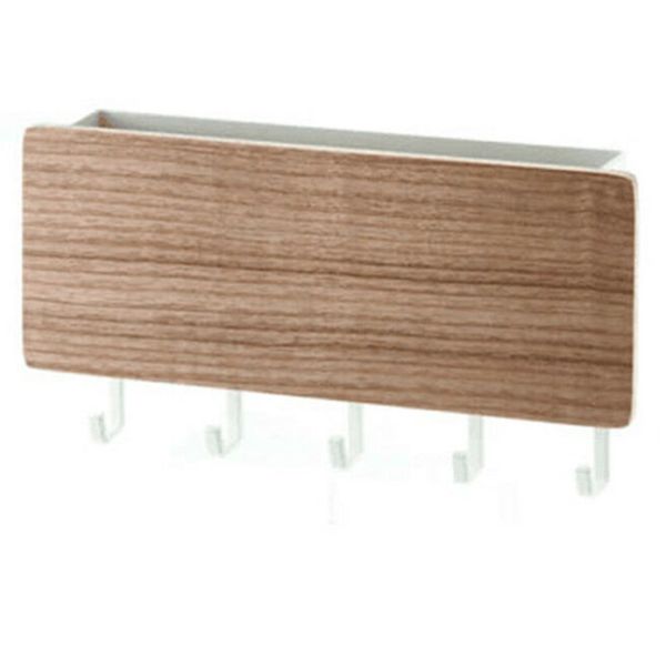 

wooden wall mounted hanging hanger hook key holder storage box rack space saving dish hanger for kitchen home