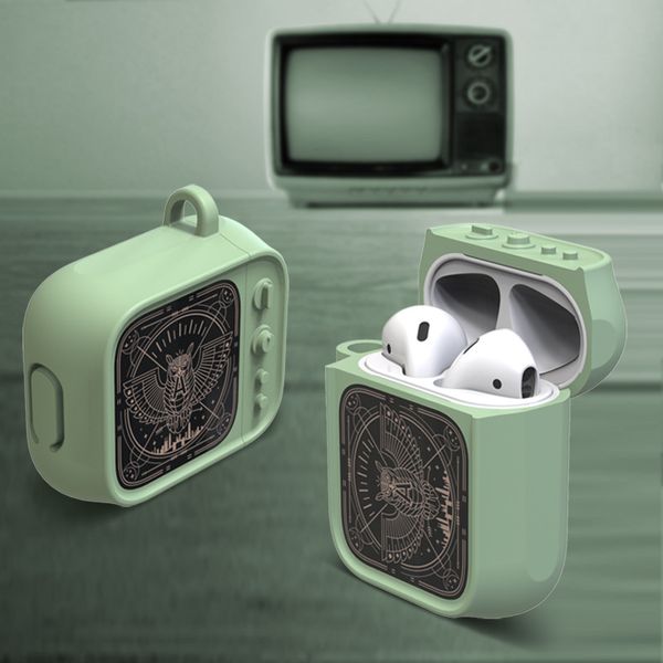 

new airpods case for 1/2 bluetooth headset retro style shockproof cover for airpods 1/2 fashion silicone storage case 5 colors wholesale