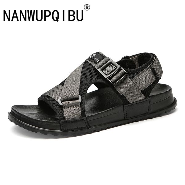 

sandals men summer new wading men shoes lightweight breathable non-slip outdoor sandals beach vietnamese shoes casual, Black