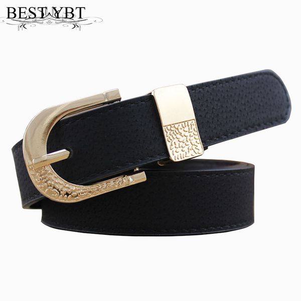 

ybt women belt imitation leather alloy pin buckle belt ladies with wide jean trousers decorative women, Black;brown