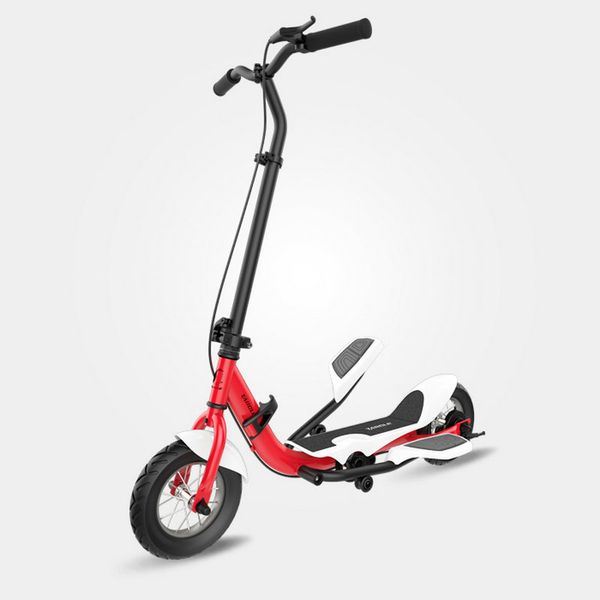 

tarcle 10 inch air wheel pedal fold scooter fitness stepper carbon scooter