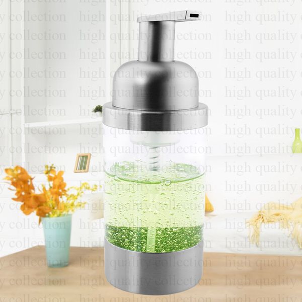 

304 stainless steel foaming soap liquid dispenser (satin finish) plastic pump head bathroom kitchen countertop