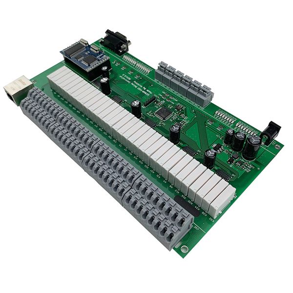 

32 + 6 ch интеллектуальный модуль домашней автоматизации контроллер pcb дистанционного управления app / pc system timer коммутатор ethernet