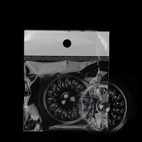 

disposable holder sticker eyelash makeup tools 50pcs plastic flower eyelash glue adhesive pallet for extension